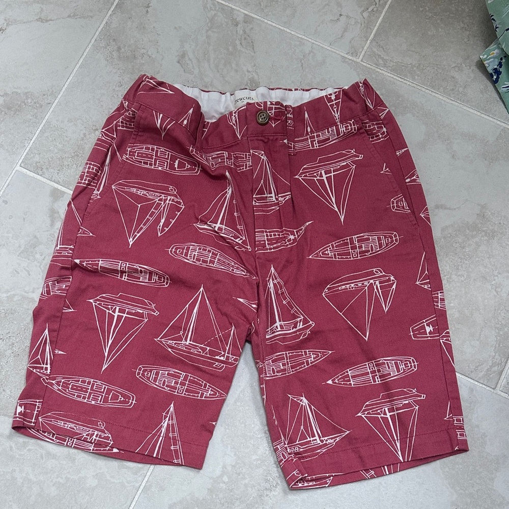 Crewcuts Red Patterned Shorts